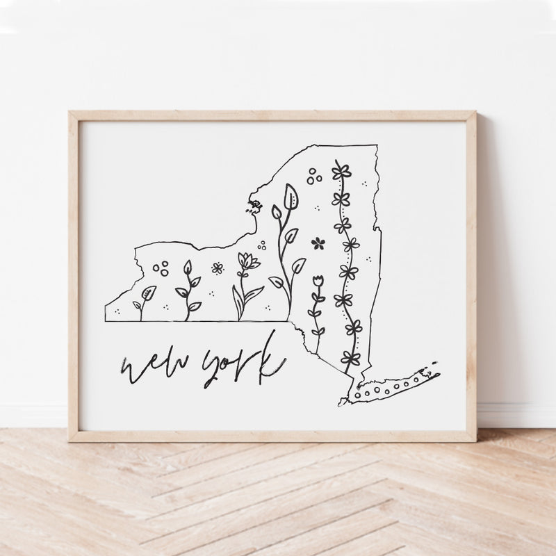 new york state outline