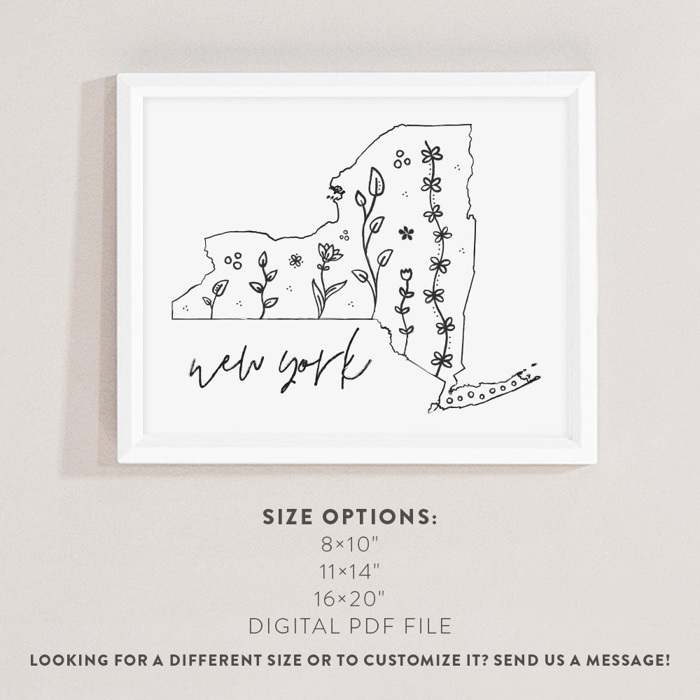 new york state outline
