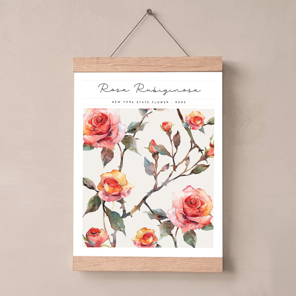 new york state flower wall art