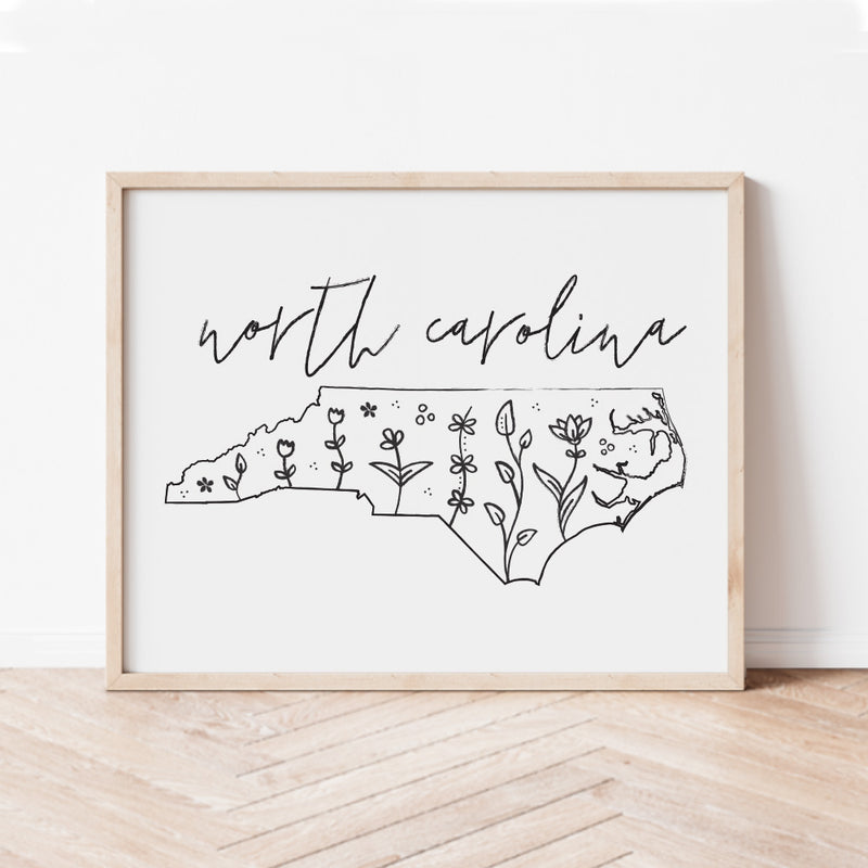 north carolina outline