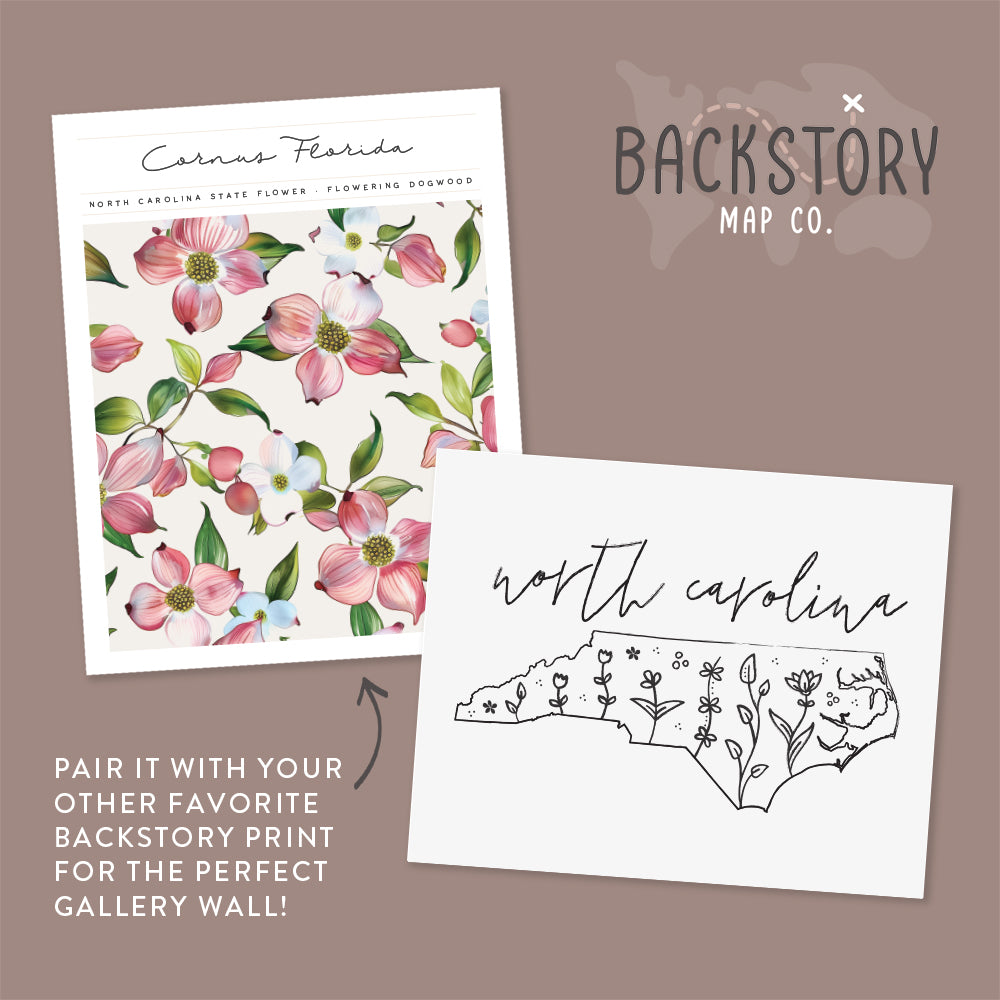 north carolina wall art