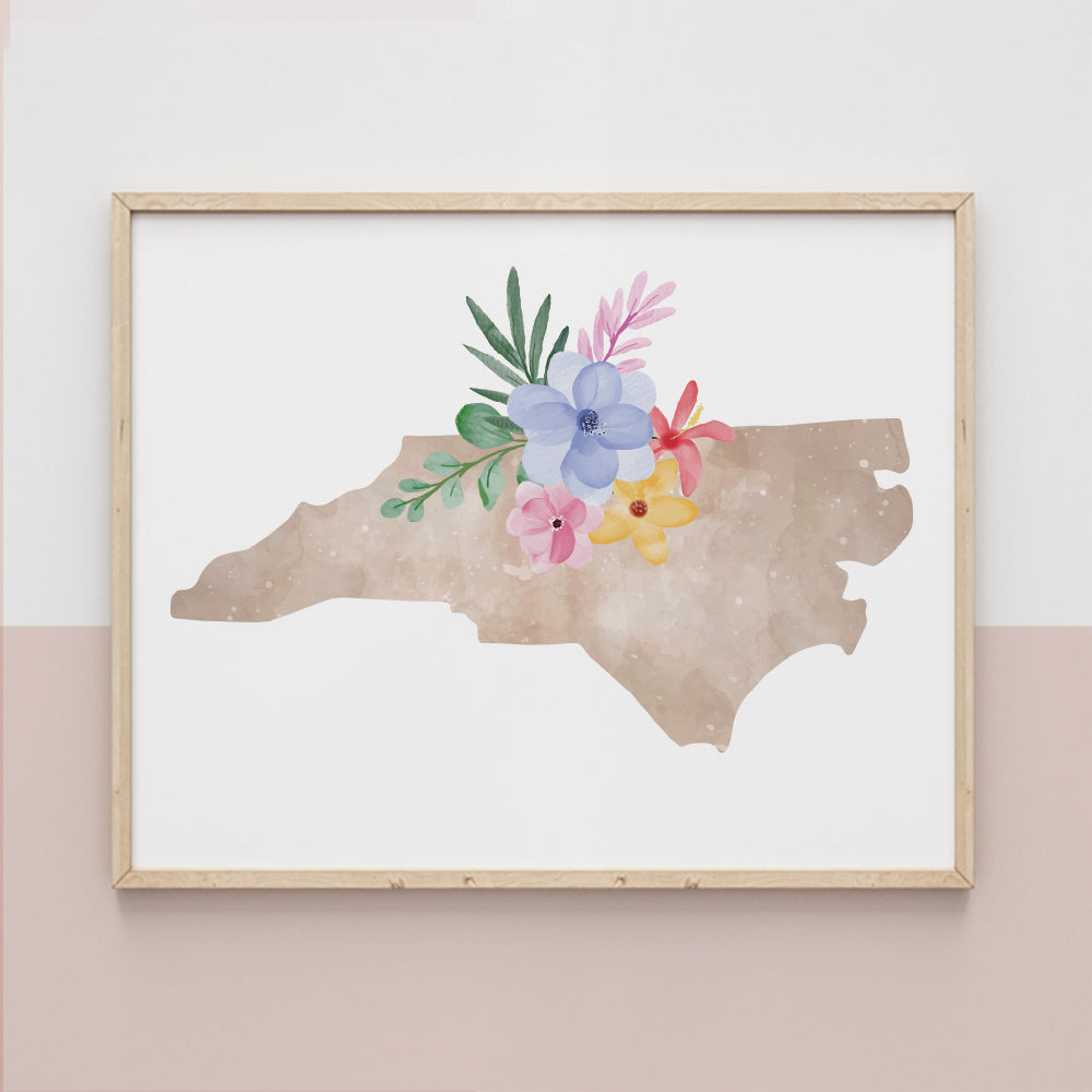 north carolina wall art