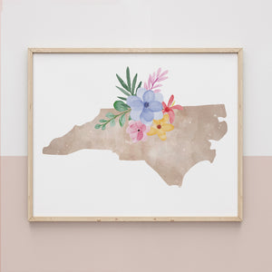 north carolina wall art