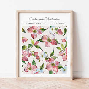 north carolina state flower poster