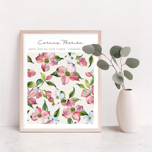 north carolina state flower poster