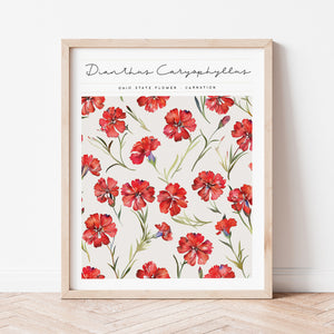 ohio state flower wall art