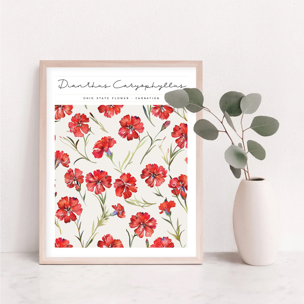 ohio state flower poster