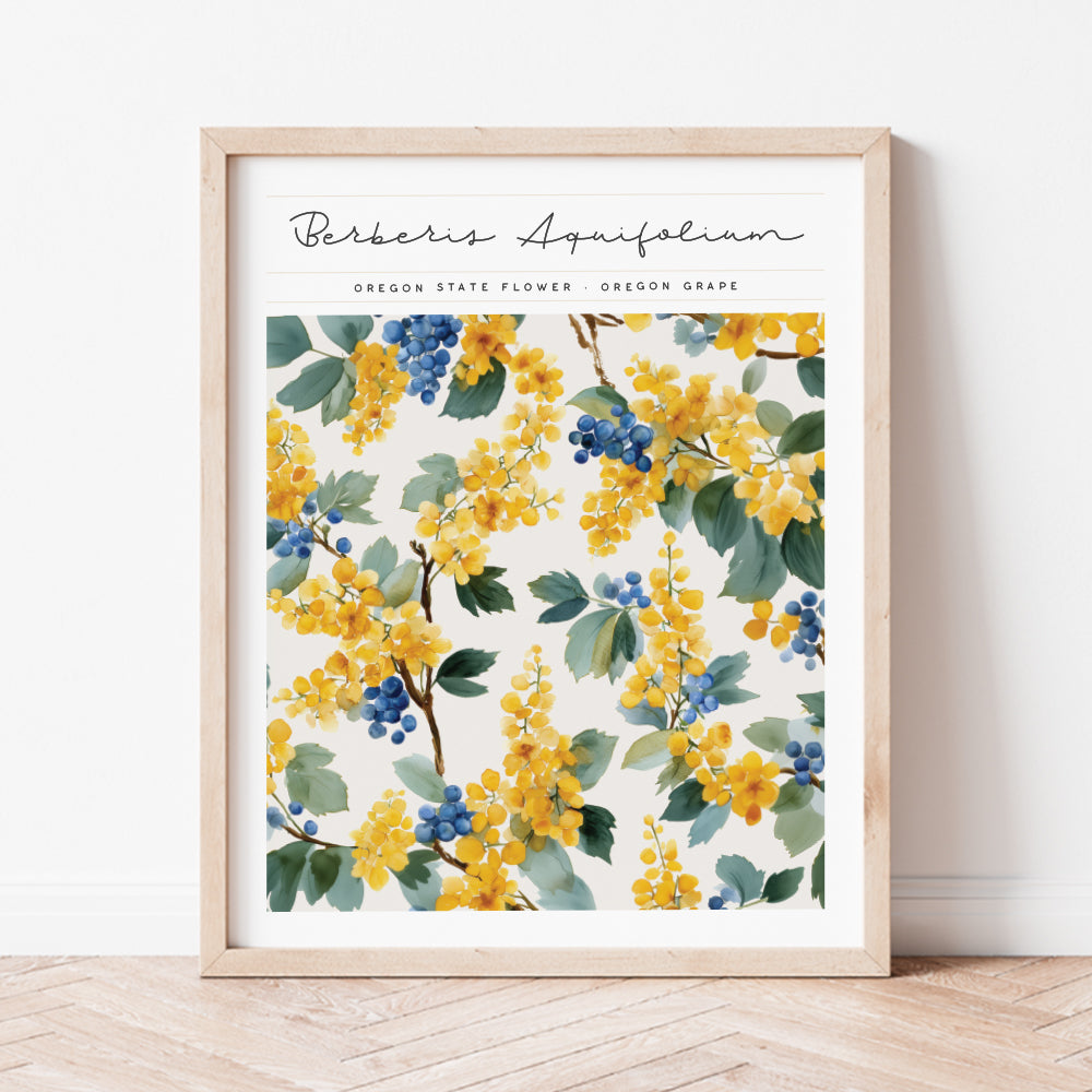 oregon state flower wall art