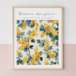 oregon state flower poster