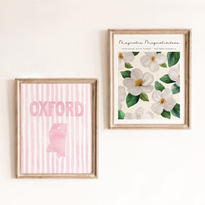Oxford, Mississippi Pink Pastel Poster