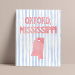 Oxford, Mississippi Poster