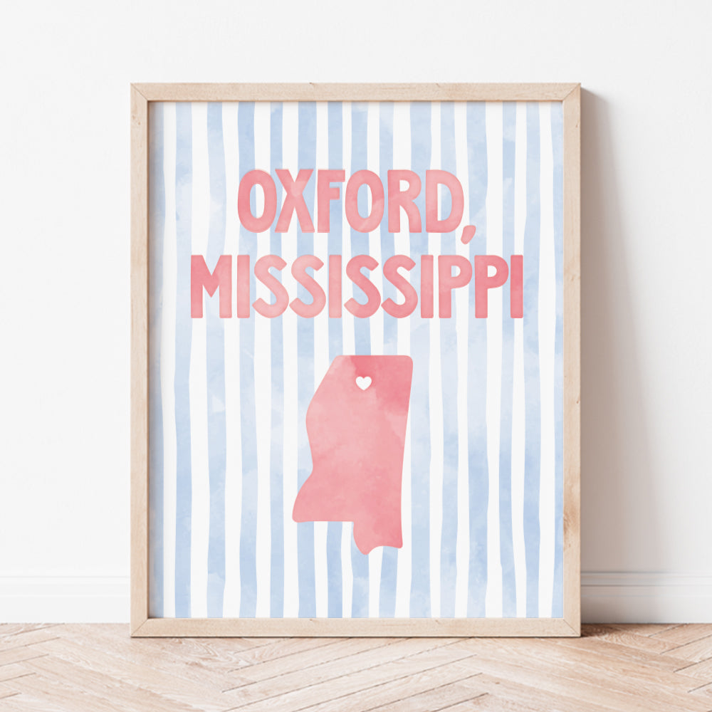 Oxford, Mississippi Poster