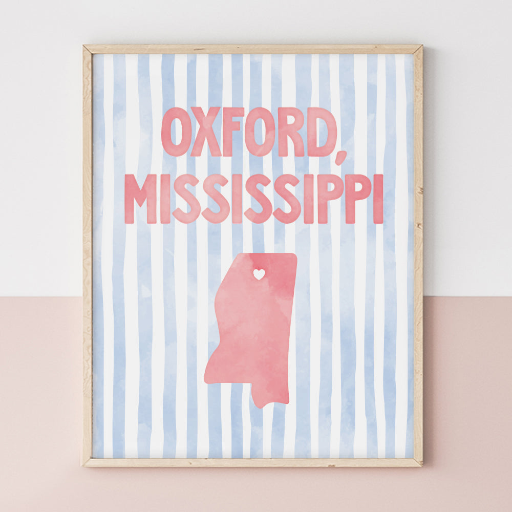 Oxford, Mississippi Poster