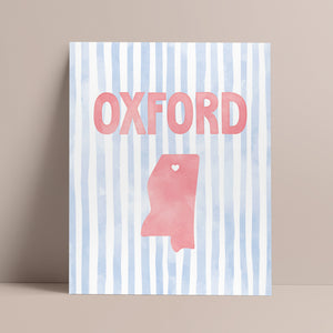 Oxford, Mississippi Poster