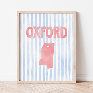 Oxford, Mississippi Poster