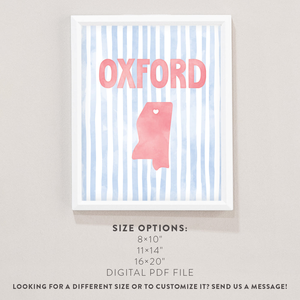 Oxford, Mississippi Poster