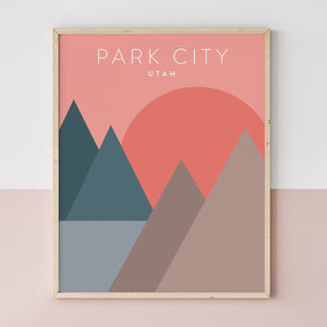 park city utah art print