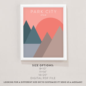 park city utah wall art