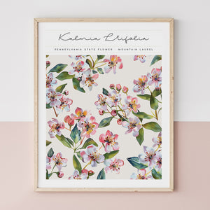 pennsylvania state flower poster