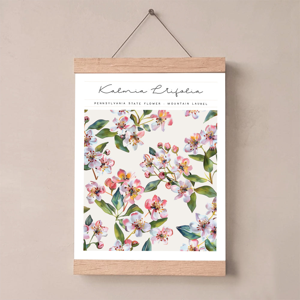 pennsylvania floral art print