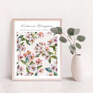 pennsylvania state flower art print