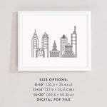 Load image into Gallery viewer, philadelphia skyline
