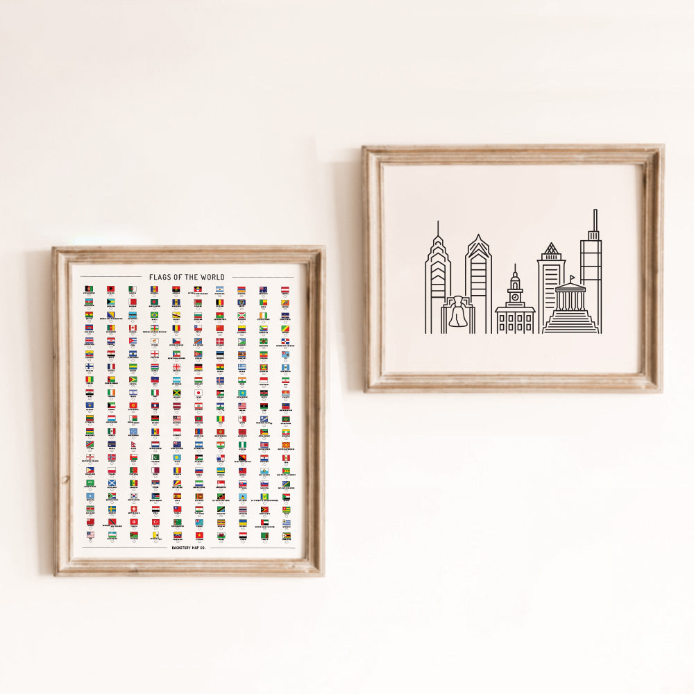 philadelphia skyline poster