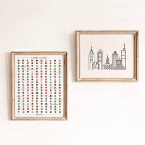 philadelphia skyline poster