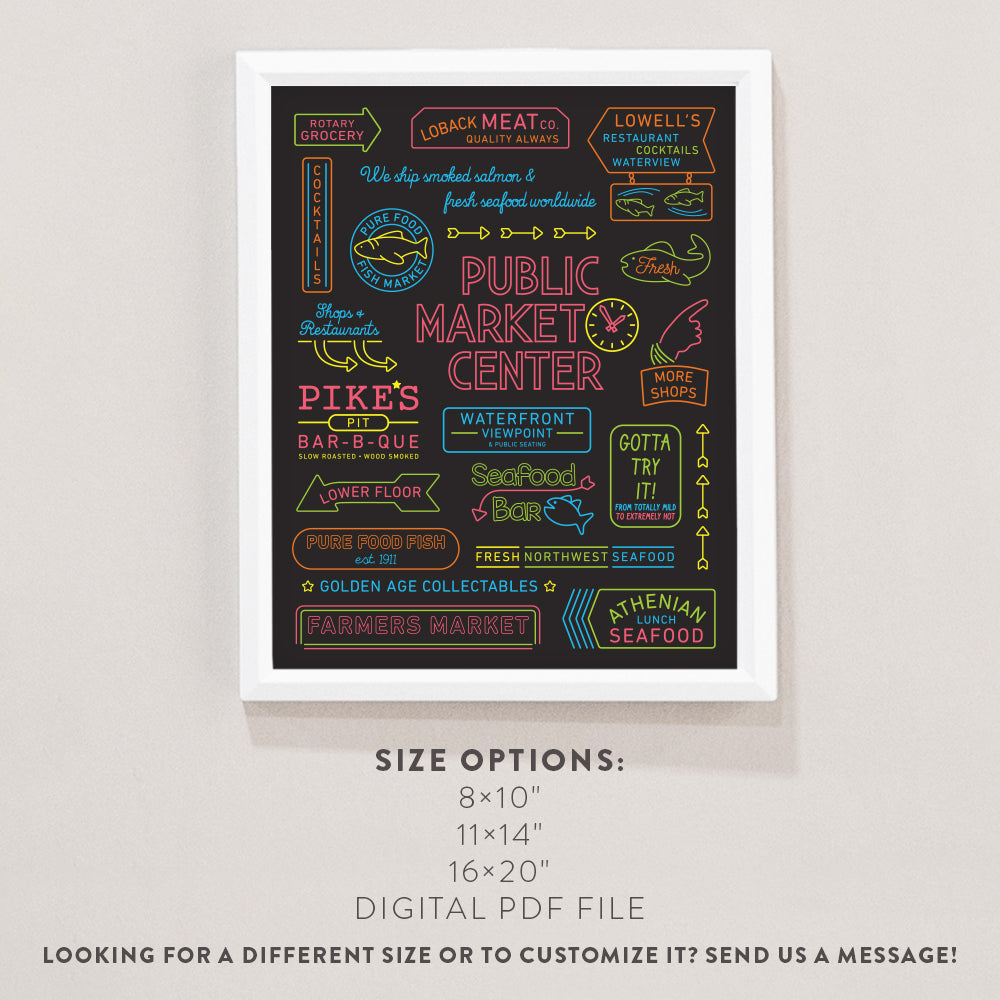 pike place market poster
