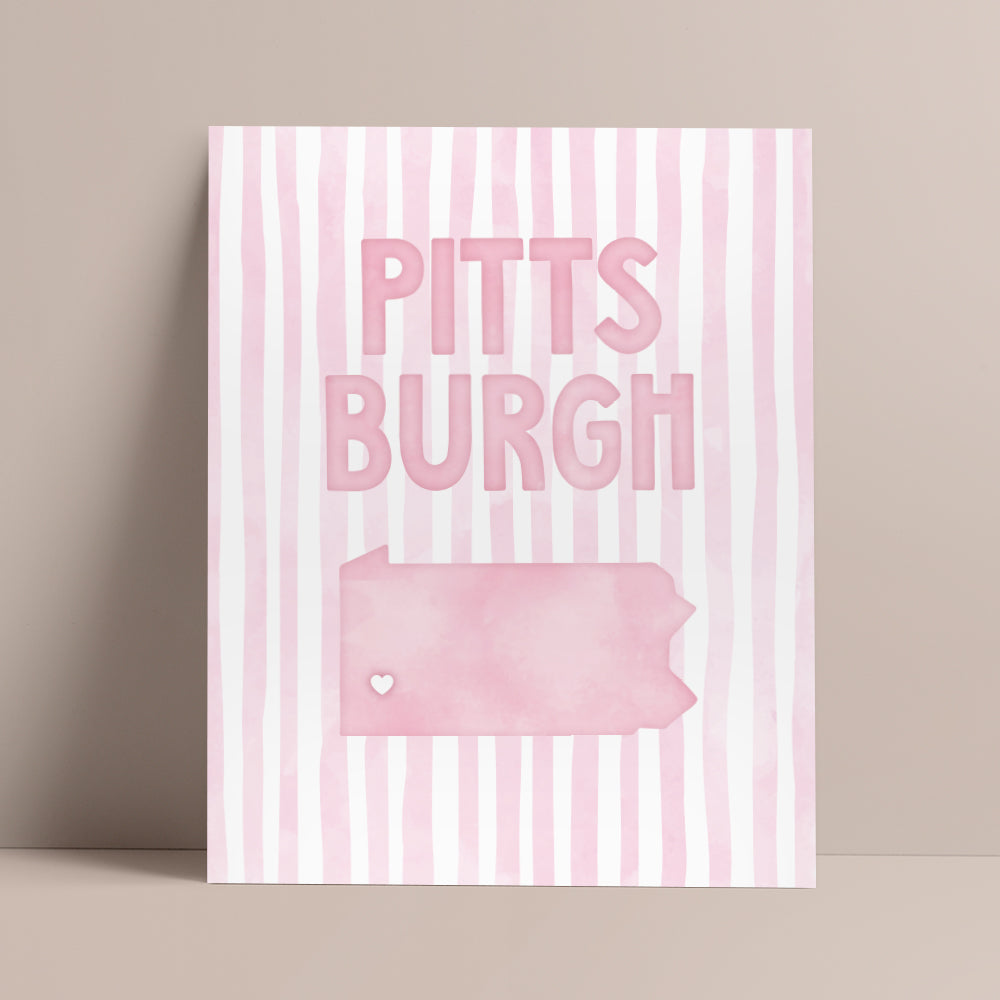 cute pittsburgh wall art