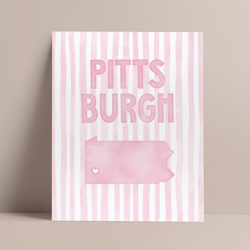 cute pittsburgh wall art