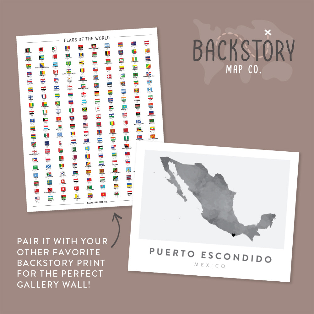 puerto escondido art print