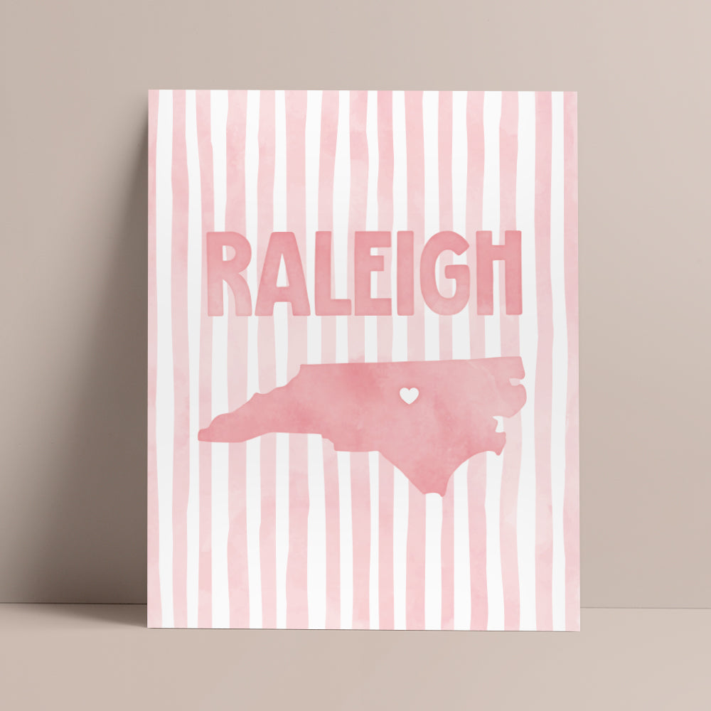 Raleigh North Carolina Poster · Raleigh North Carolina Wall Art