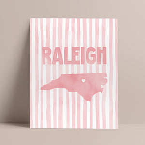 Raleigh North Carolina Poster · Raleigh North Carolina Wall Art