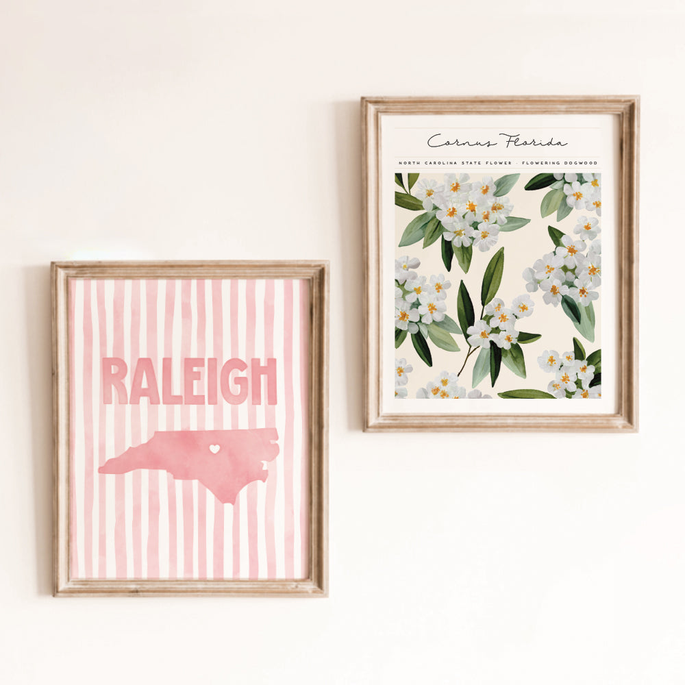 Raleigh North Carolina Poster · Raleigh North Carolina Wall Art