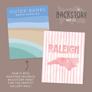 Raleigh North Carolina Poster · Raleigh North Carolina Wall Art