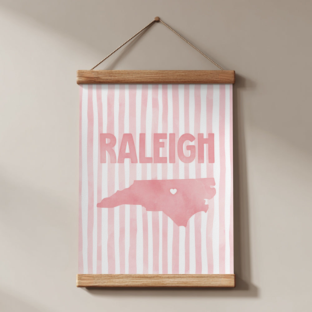 Raleigh North Carolina Poster · Raleigh North Carolina Wall Art