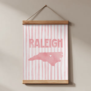 Raleigh North Carolina Poster · Raleigh North Carolina Wall Art