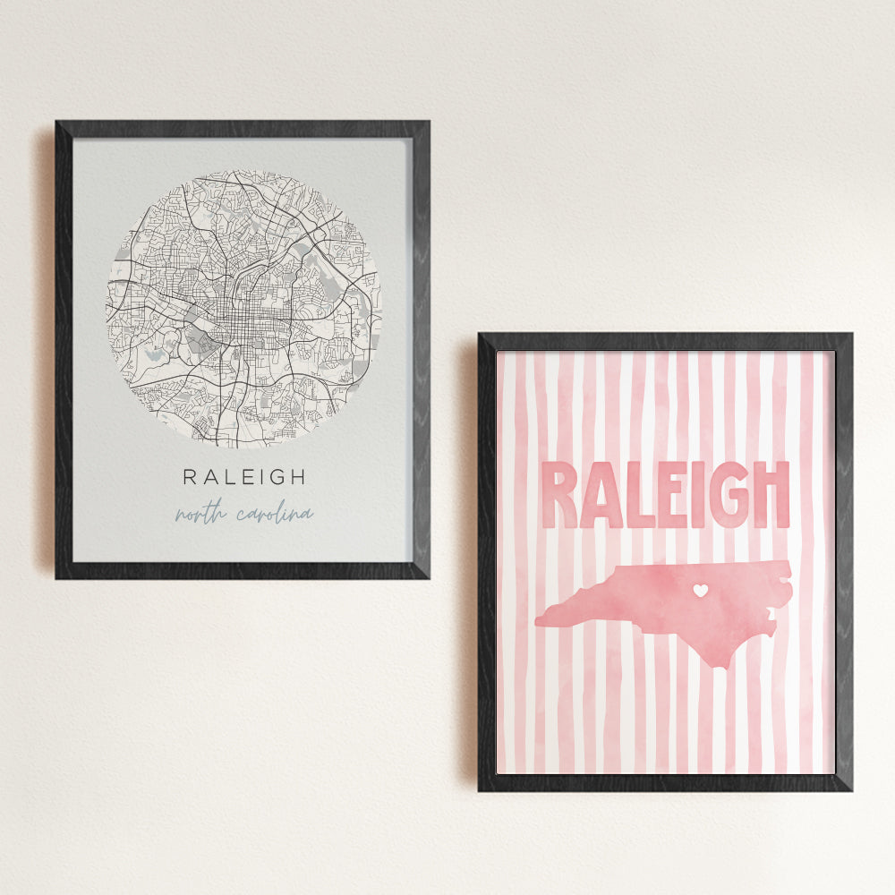 Raleigh North Carolina Poster · Raleigh North Carolina Wall Art