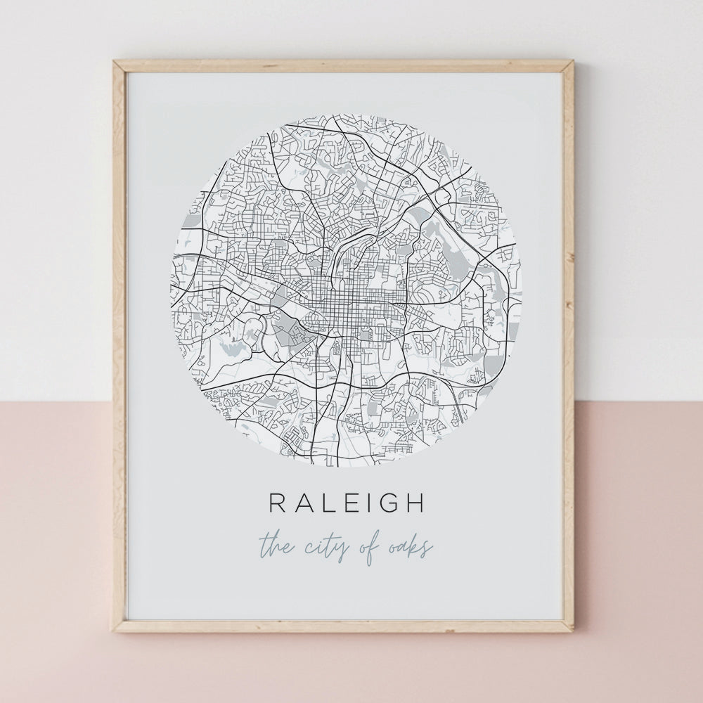 raleigh map