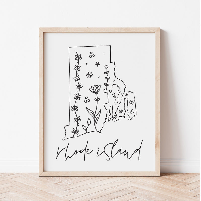 rhode island outline