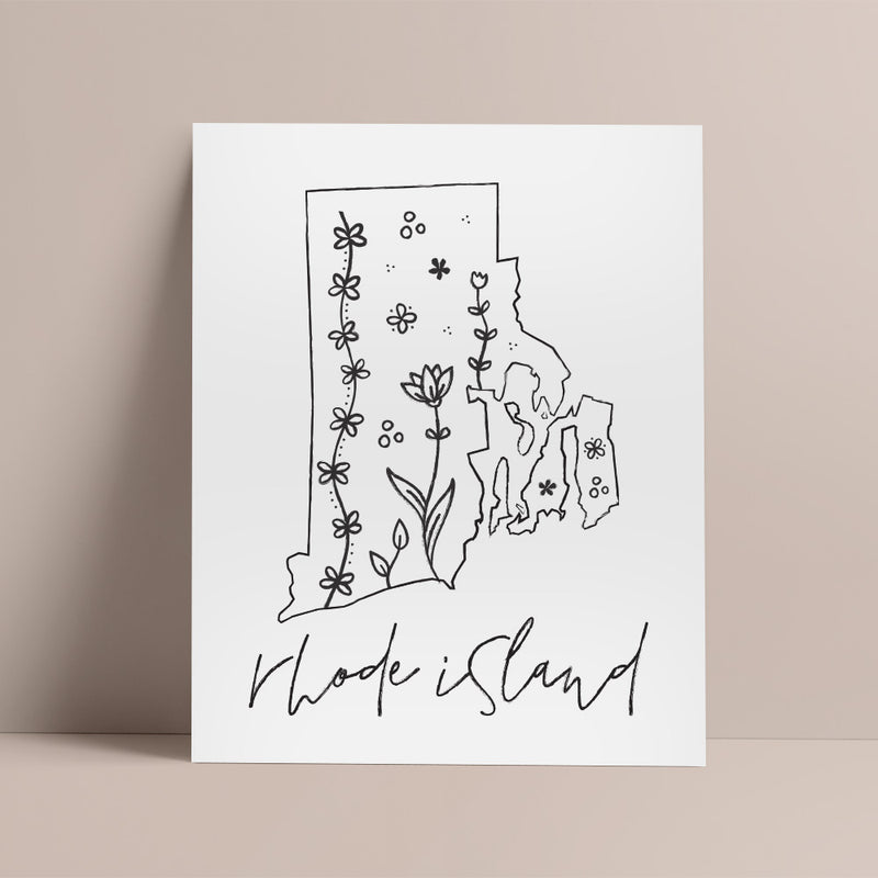 rhode island outline