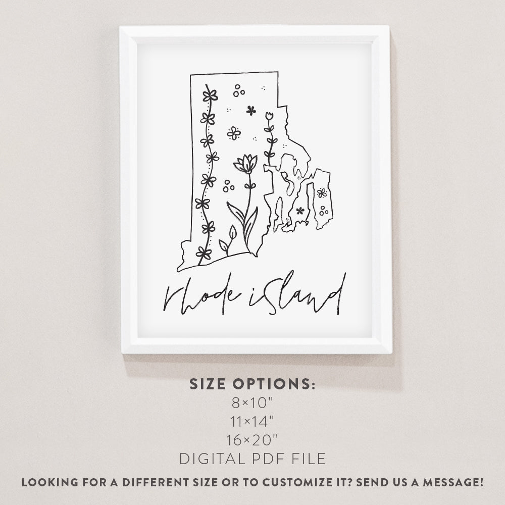 rhode island outline