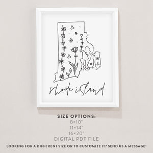 rhode island outline