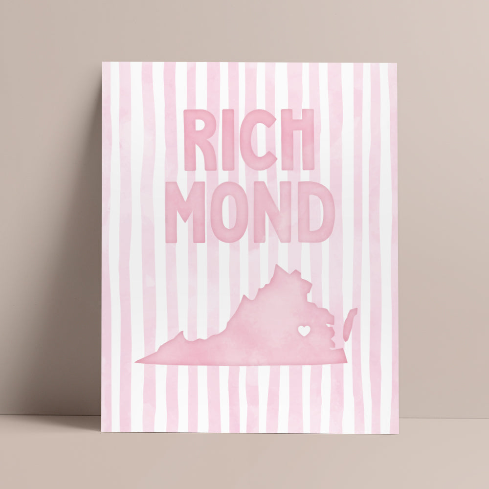 pink richmond poster