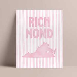 pink richmond poster
