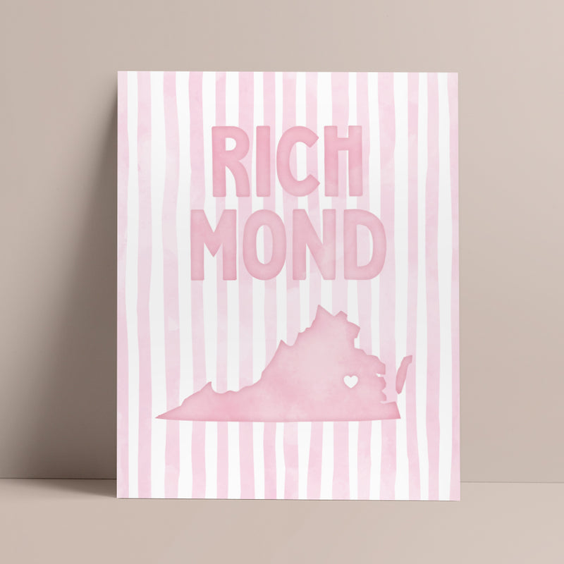 pink richmond poster