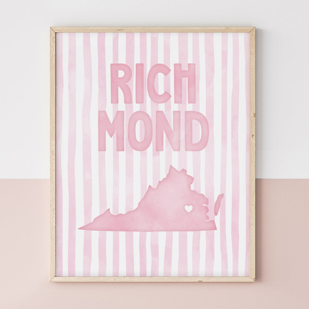 cute richmond art print