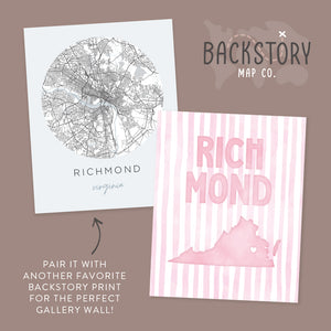 richmond map poster