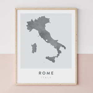 rome italy map